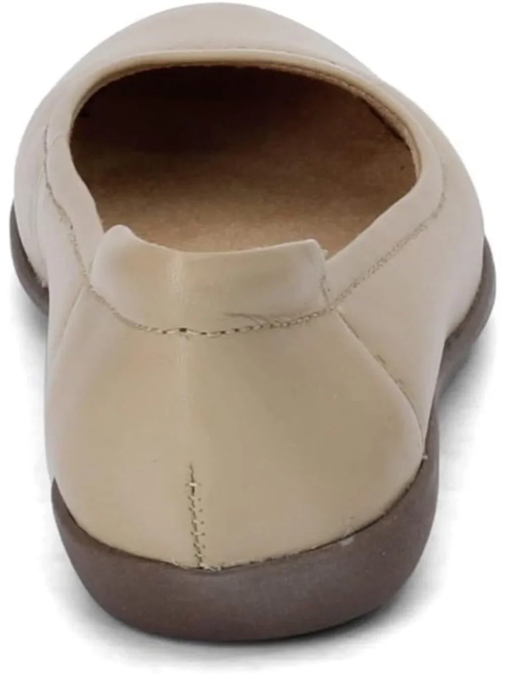 Women's Flexy Ballet Flat in Nude, Size 7 Wide - Padded Comfort & Slip-On Design